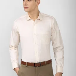 Van Heusen Men Cream-Coloured Formal Shirt-image-33