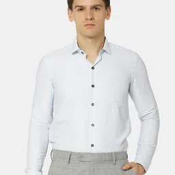 J White by Vmart Micro Ditsy Printed Cotton Formal Shirt-image-25