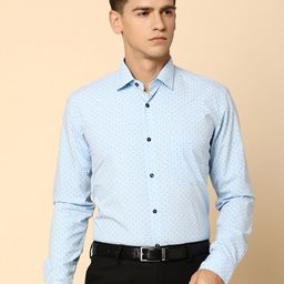 J White by Vmart Micro Ditsy Printed Cotton Formal Shirt-image-66