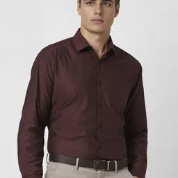 Van Heusen Men Spread Collar Micro Ditsy Printed Cotton Formal Shirt-image-78