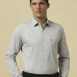 Allen Solly Men Spread Collar Geometric Printed Cotton Slim Fit Formal Shirt-image-91