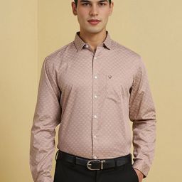 Allen Solly Men Spread Collar Geometric Printed Cotton Slim Fit Formal Shirt-image-33