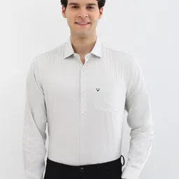 Allen Solly Men Spread Collar Geometric Printed Cotton Slim Fit Formal Shirt-image-37