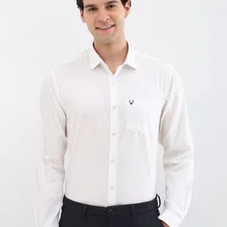 Allen Solly Men Spread Collar Geometric Printed Cotton Slim Fit Formal Shirt-picture-21
