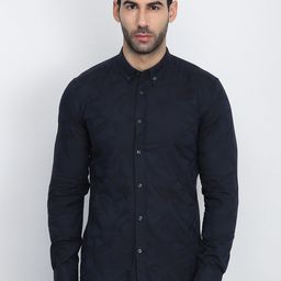 Antony Morato Men Blue Regular Fit Printed Formal Shirt-image-88