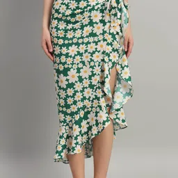 Beau Design Women Floral Printed Crepe Wrap-Around Sarong-image-10
