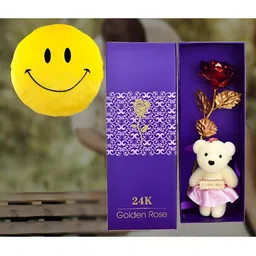 INTERNATIONAL GIFT Red Rose Flower With Teddy Gift Set-image-73