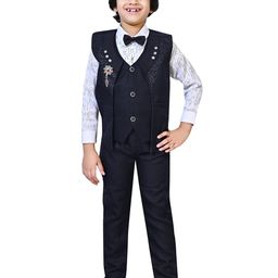 BAESD Boys Abstract Printed Shirt With Trousers And Waistcoat-image-20