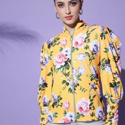 BAESD  Floral Printed Tailored Jacket-44
