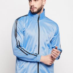 MOZAFIA Men Blue Lightweight Running Sporty Jacket-21