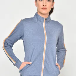 PERFKT-U Stand Collar Windcheater Training or Gym Sporty Jacket-image-2