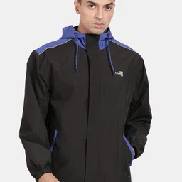 t-base Men Blue Windcheater and Water Resistant Sporty Jacket-picture-38