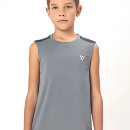 Technosport Boys Colourblocked Sleeveless Training Innerwear Vest-image-19