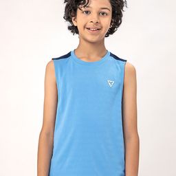 Technosport Boys Colourblocked Sleeveless Training Innerwear Vest-image-46
