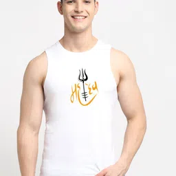 Friskers Men Printed Cotton Innerwear Tank Vest AE420-02-S-image-32