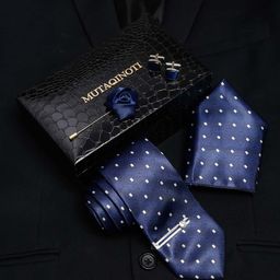 MUTAQINOTI Men Checked Necktie Accessory Gift Set-picture-29