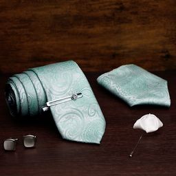 LOUIS STITCH Men Italian Silk Necktie Accessory Gift Set-27