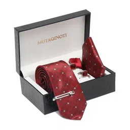 MUTAQINOTI Men Printed Necktie Accessory Gift Set-30