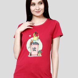 CHOZI Women Printed Cotton Bio Finish T-shirt-image-82