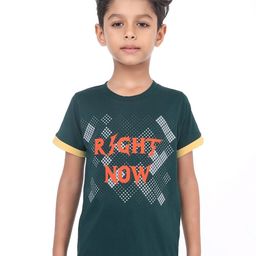 BAESD Boys Typographic Printed Bio Finish Cotton T-shirt-image-7