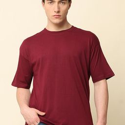 SILISOUL Drop-Shoulder Sleeves Bio Finish Pure Cotton Oversized T-shirt-image-30
