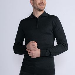 Petrol Polo Collar Regular Fit Pullover-image-96