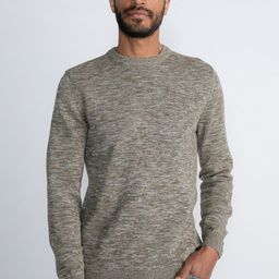 Petrol Knitted Round-Neck Pure Cotton Pullover-image-29