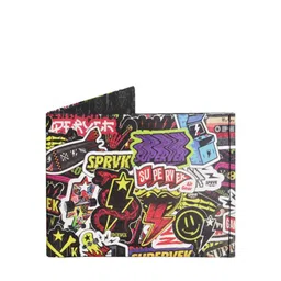 SUPERVEK Unisex Printed Two Fold Wallet-1