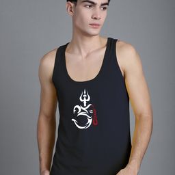 FBAR Printed Sleeveless Pure Cotton Gym Vest-image-32