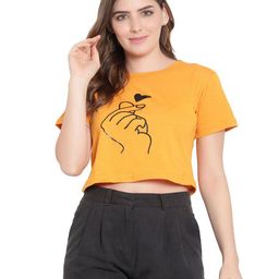 DEEPMAYRA COLLECTION Women Graphic Printed Round Neck Cotton T-shirt-image-81