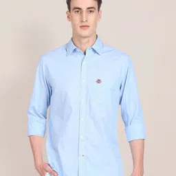 U S Polo Assn Men Regular Fit Solid Cotton Casual Shirt-image-2
