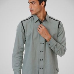 SHIRT THEORY Men Green Comfort Casual Shirt-image-115