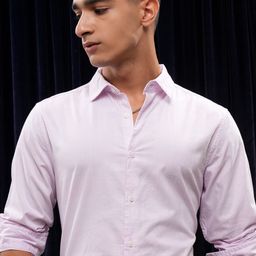 HIGHLANDER Men Solid Spread Collar Casual Shirt-image-67