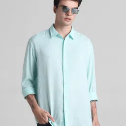 Jack & Jones Spread Collar Casual Pure Cotton Shirt-image-86