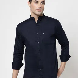 ADWYN PETER New Mandarin Collar Cotton Casual Shirt-image-78