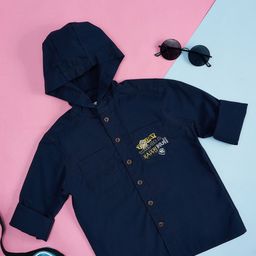 Pantaloons Junior Boys Hooded Casual Cotton Shirt-picture-46