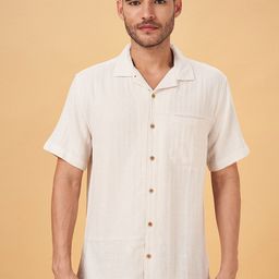 7 Alt by Pantaloons Striped Self Design Cotton Casual Shirt-picture-26