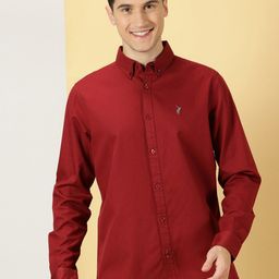 Thomas Scott Classic Slim Fit Button Down Collar Twill Weave Casual Shirt-picture-9
