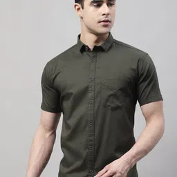 Majestic Man Classic Spread Collar Pure Cotton Slim Fit Casual Shirt-picture-30