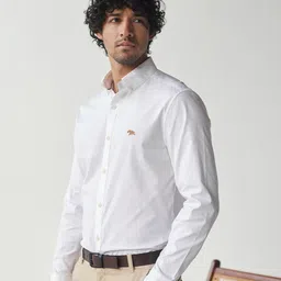 Andamen Button-Down Collar Classic Slim Fit Opaque Formal Shirt-image-97