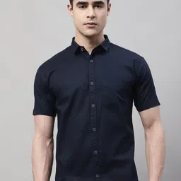 Majestic Man Classic Spread Collar Pure Cotton Slim Fit Casual Shirt-picture-38