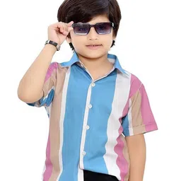 BAESD Boys Comfort Spread Collar Opaque Cotton Casual Shirt-image-31