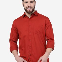 JADE BLUE Spread Collar Slim Fit Casual Pure Cotton Shirt-image-34