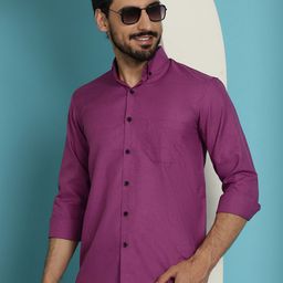 Indian Needle Classic Button-Down Collar Casual Shirt-image-78