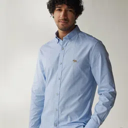 Andamen Button-Down Collar Classic Fit Opaque Formal Shirt-image-67
