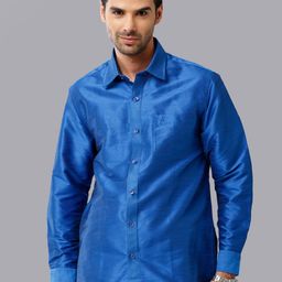 Khoday Williams Spread Collar Classic Opaque Ethnic Shirt-image-84
