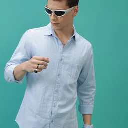 KETCH Slim Fit Opaque Cotton Casual Shirt-picture-40