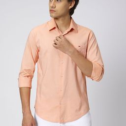 Mufti Slim Fit Casual Oxford Cotton Linen Shirt-picture-12