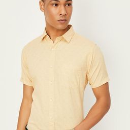 max Geometric Printed Cotton Opaque Casual Shirt-image-15
