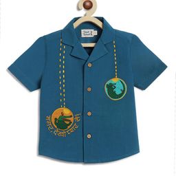 Tiber Taber Unisex Kids Opaque Casual Shirt-image-93